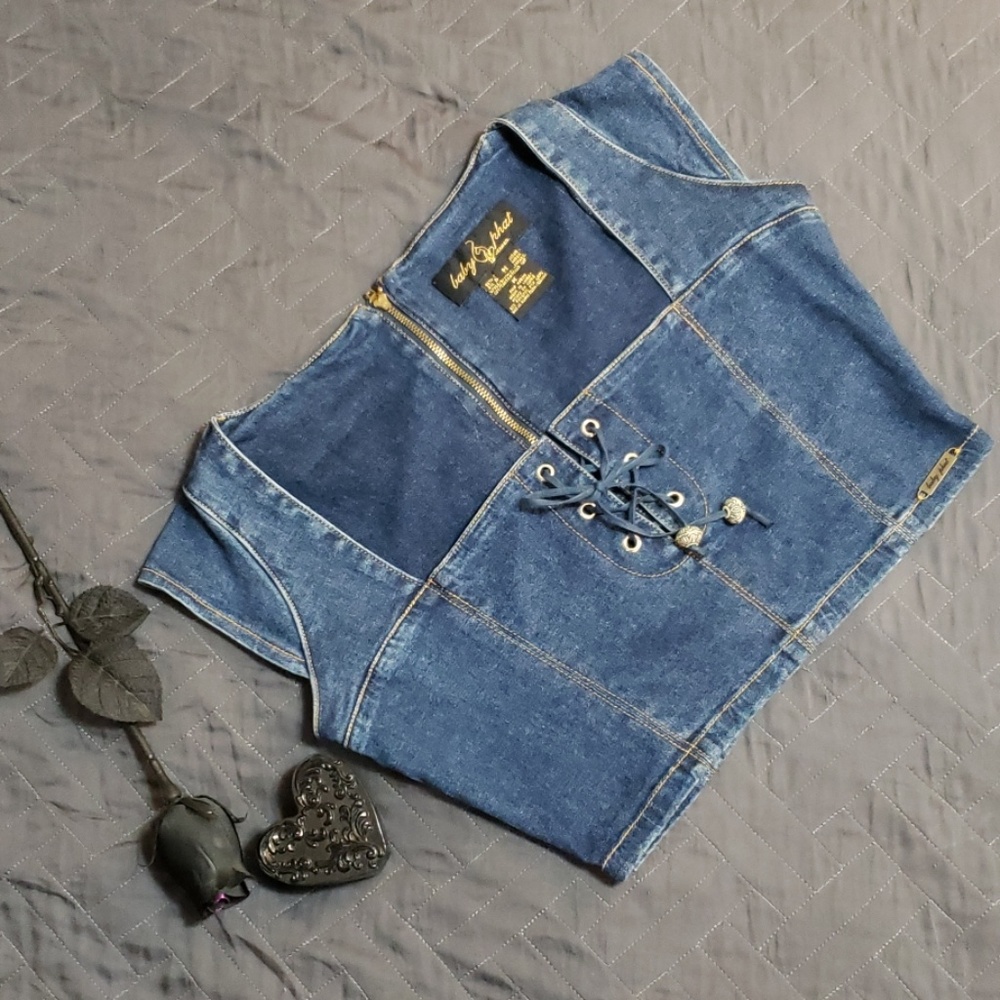⚠️RARE 90s VINTAGE⚠️Baby Phat Jean Crop Top